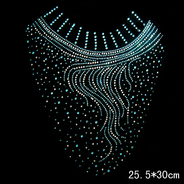 Clear Crystal glisten flower Clothing DIY strass hotfix Rhinestone applique Pattern motif Iron On Heat transfer Designs shirts | Дом и сад