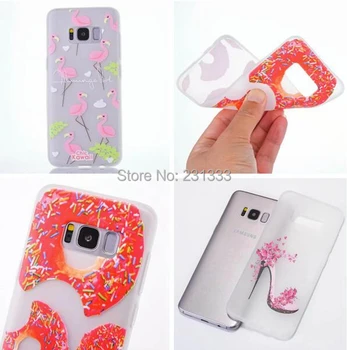 

Matte Cartoon Soft TPU Case For Samsung Galaxy S8 Iphone 7 PLUS 7PLUS I7 6 6S SE 5 5S Unicorn Flower Girl Boss Skin Cover 15pcs