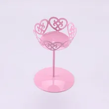 1 шт. белый одинарный Железный стойка для кексов, пирожное-Корзиночка держатель украшение для свадебного торта дисплей десертная тарелка украшение для кекса