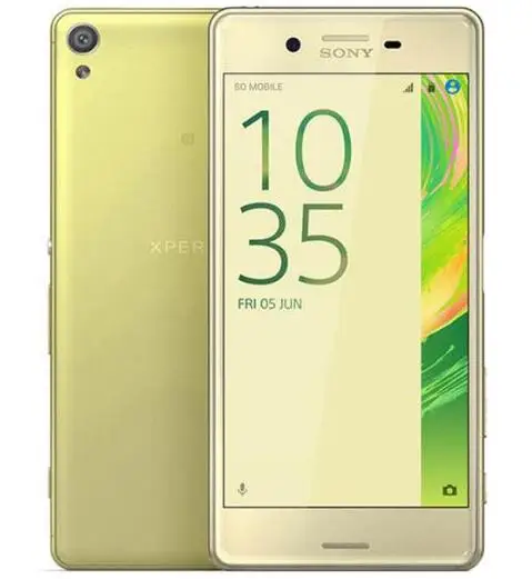 Разблокированный sony Xperia X F5121 5,0 ''3 ГБ ОЗУ+ 32 Гб ПЗУ 4G-LTE отремонтированный сотовый телефон с отпечатком пальца - Цвет: Champagne gold