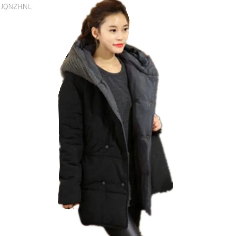Warm Thick Hooded Plus size Down Parkas Women Coat Winter