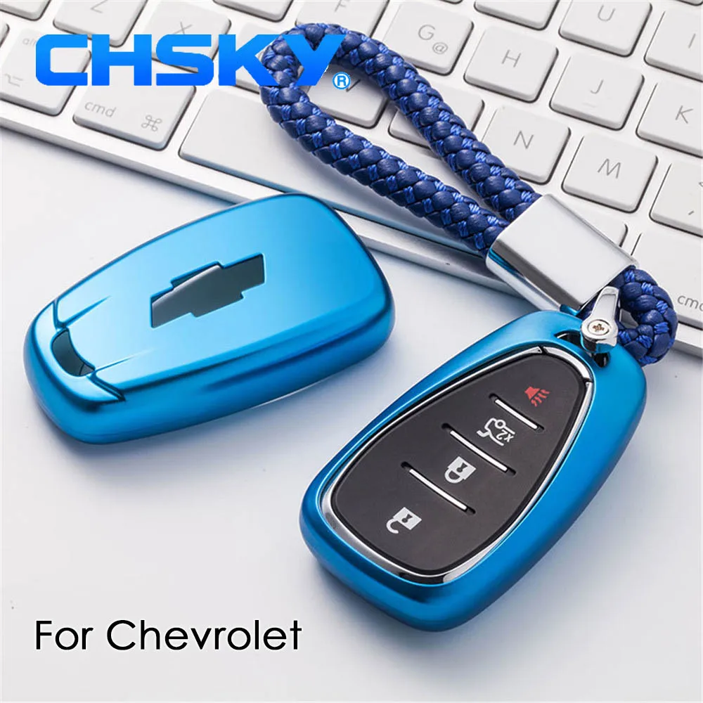 CHSKY ТПУ автомобильный чехол для ключей для Chevrolet Cruze Spark Sonic Camaro корпусы для ключей зажигания чехол Брелок стильные авточехлы аксессуары