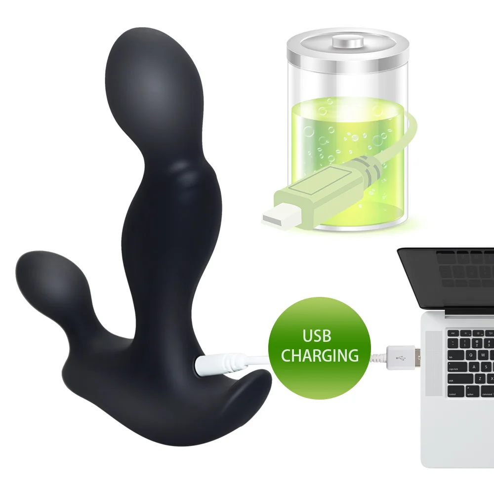 USB Rechargeable Silicone Prostate Massager For Men Gay Anal Sex Toys Waterproof Anal Vibrator Male G spot Vibe Anal Toys
