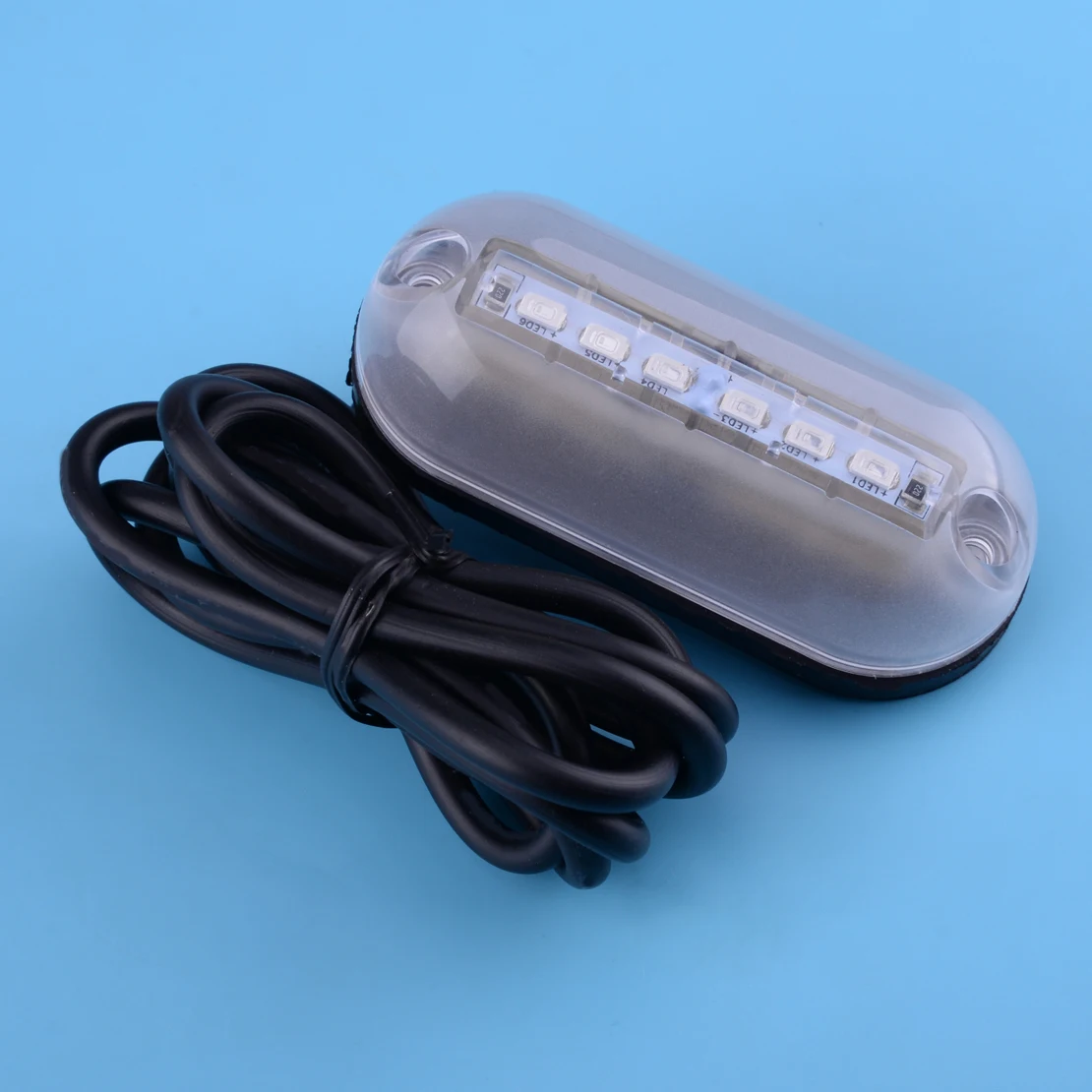 CITALL Marine 3W 12V LED Blue Fishing Light Lamp Underwater Pontoon
