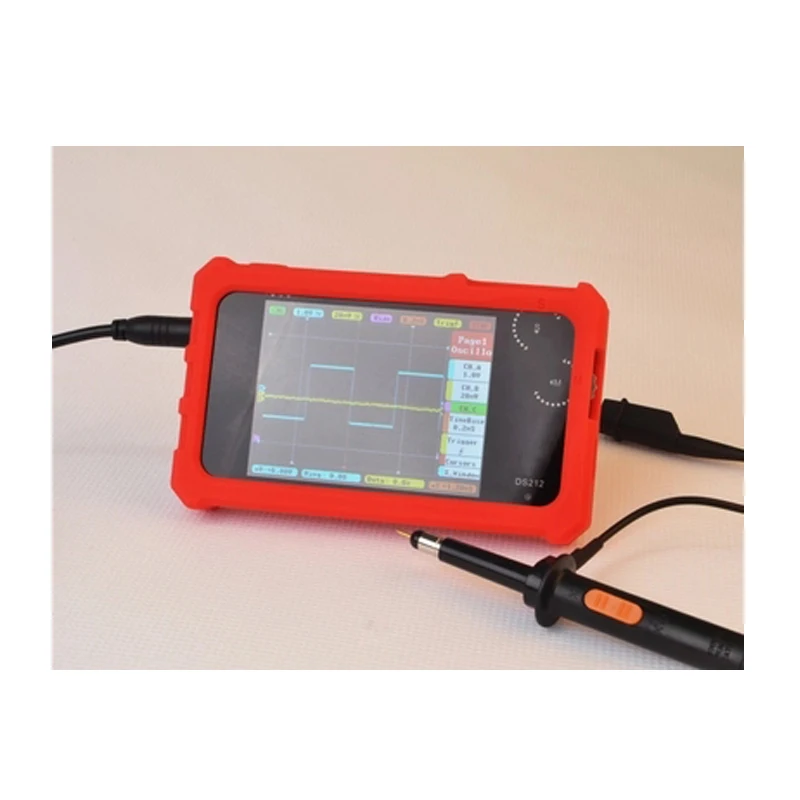 

CCDSO Mini Digital Oscilloscope DS212 DSO212 Thumb Wheel 1MHz 8MB LCD Display Handheld Pocket Osciloscopio+Silicone Case