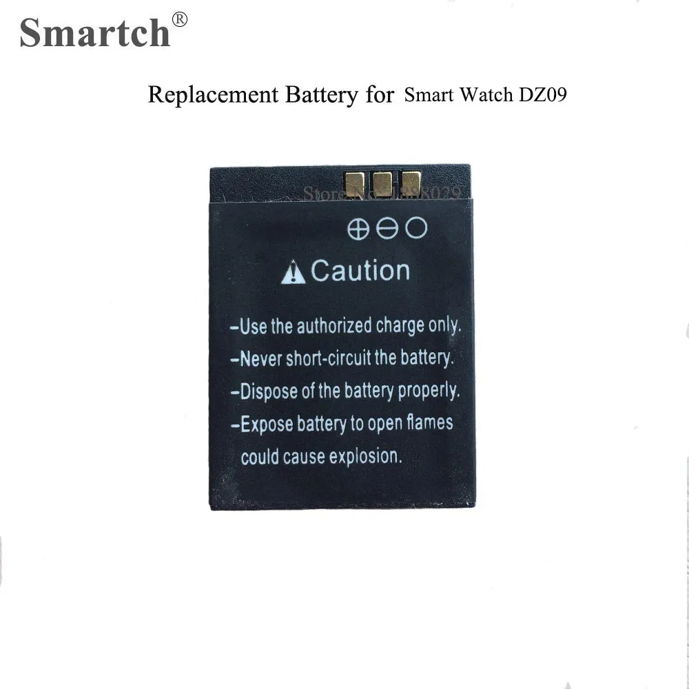 Replacement Battery for Smart Watch DZ09,Rechargeable Battery for DZ09