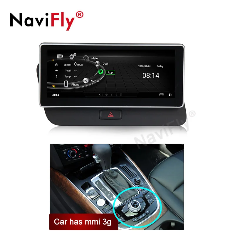 NaviFly 10,2" 3 ГБ+ 32 Гб 4G LTE Android автомобильный мультимедийный плеер для Audi Q5 2009- gps навигация головное устройство wifi BT зеркальное соединение - Цвет: Car has MMI 3g