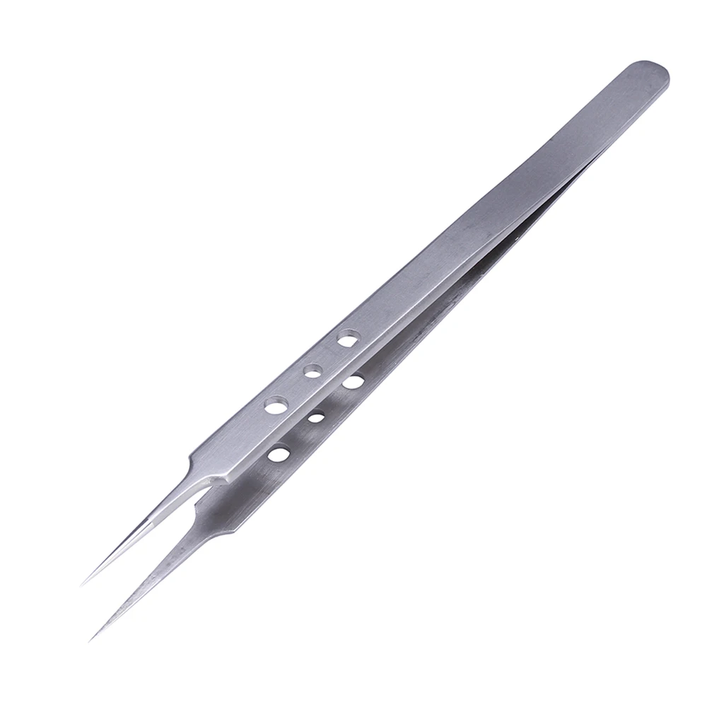 Pinzas de precisión de acero inoxidable Pinzas de mantenimiento Universal Pinzetta Pinzas herramientas de reparación electrónica Pinzas de precisión de acero inoxidable Pinzas de mantenimiento Universal Pinzetta Pinzas herramientas de reparación electrónica
