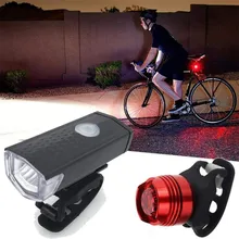 Точечный светильник, супер яркий светодиодный светильник для велосипеда, передний головной светильник и задний светильник, светодиодный светильник, 300 люмен, USB, перезаряжаемый, CR2032