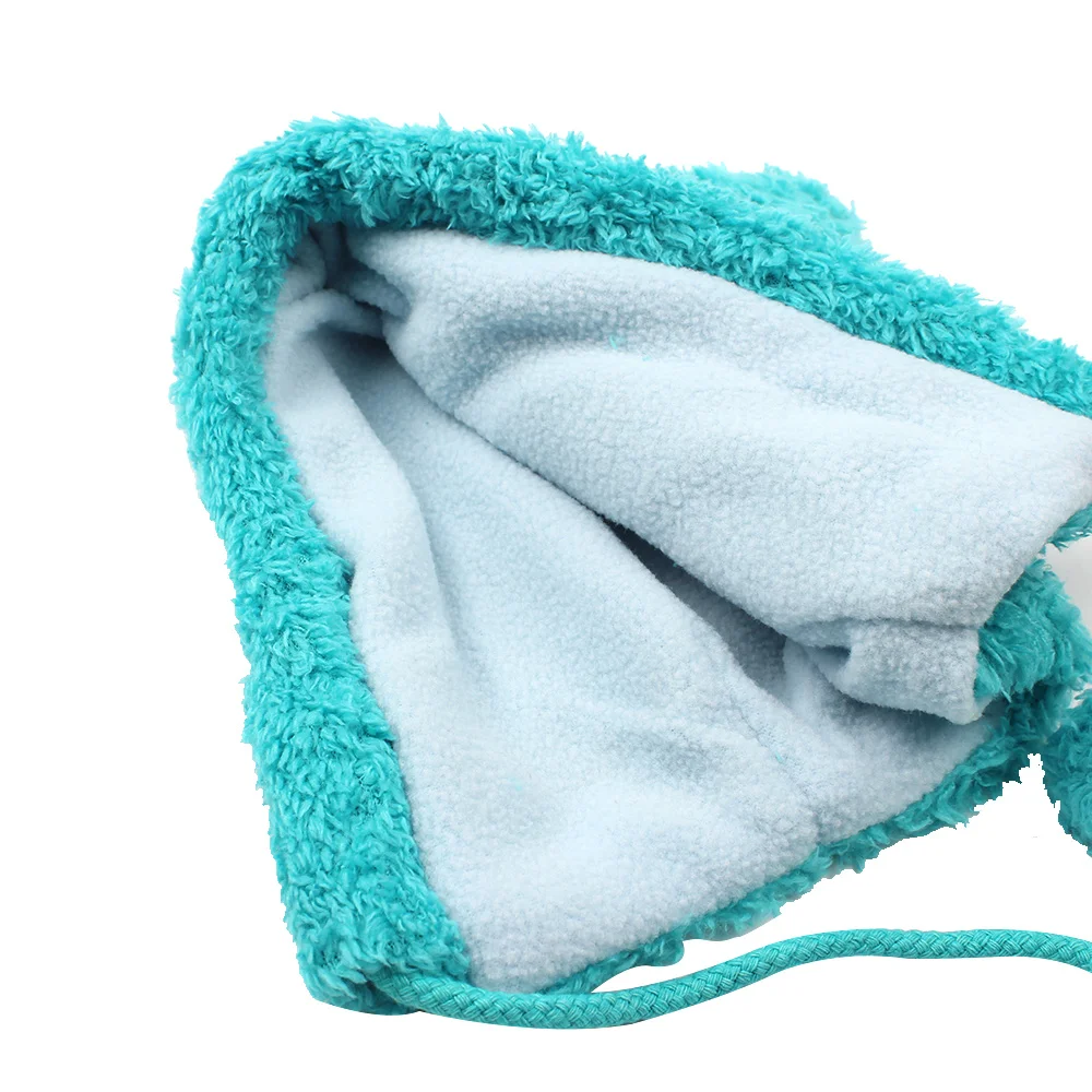 Cartoon Cat Baby Beanie Scarf Set Warm Velvet Baby Hat For Girls Lace Up Ear Protect Boys Beanie Autumn Winter Baby Boy Clothing (3)