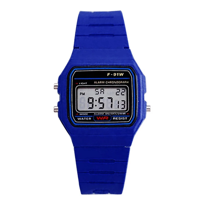 Люксовый бренд, светодиодный, цифровые часы, мужские, многофункциональные, электронные, мужские часы, спортивные, коммерция, нейтральные часы, reloj deportivo de mujer - Цвет: Deep Blue