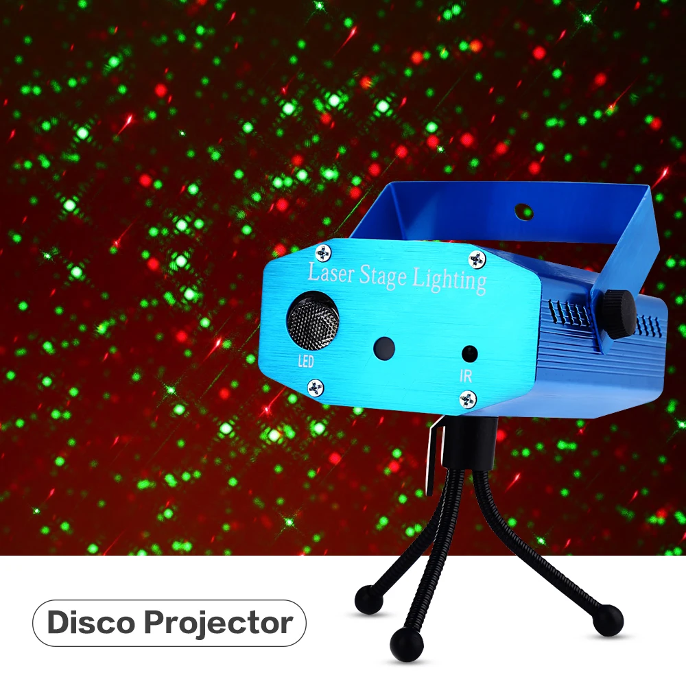 

Lightme Laser Lamp Dj Disco Projector AC 100 - 240V 9W Mini LED Stage Laser Light RGB Projector Club Festival LED Night Lamp 1PC