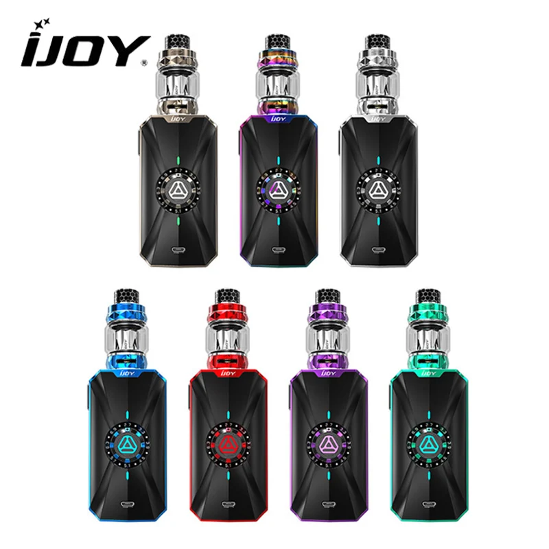 

Original IJOY Zenith 3 Kit 360W Zenith 3 Box Mod Vape with Diamond Subohm Tank Fit dual 20700 Batteries Ecigarette Kit