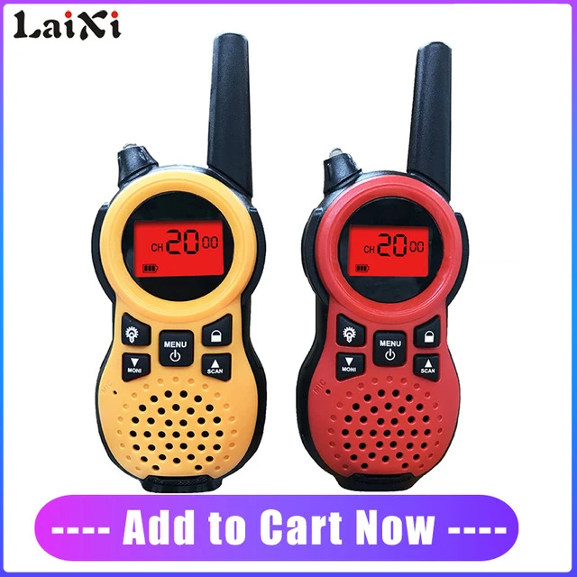 

2pcs RD866 Mini Walkie Talkie Kids Children Radio 0.5W Handheld 2 Way Radio Hf Transceiver Toy Gift