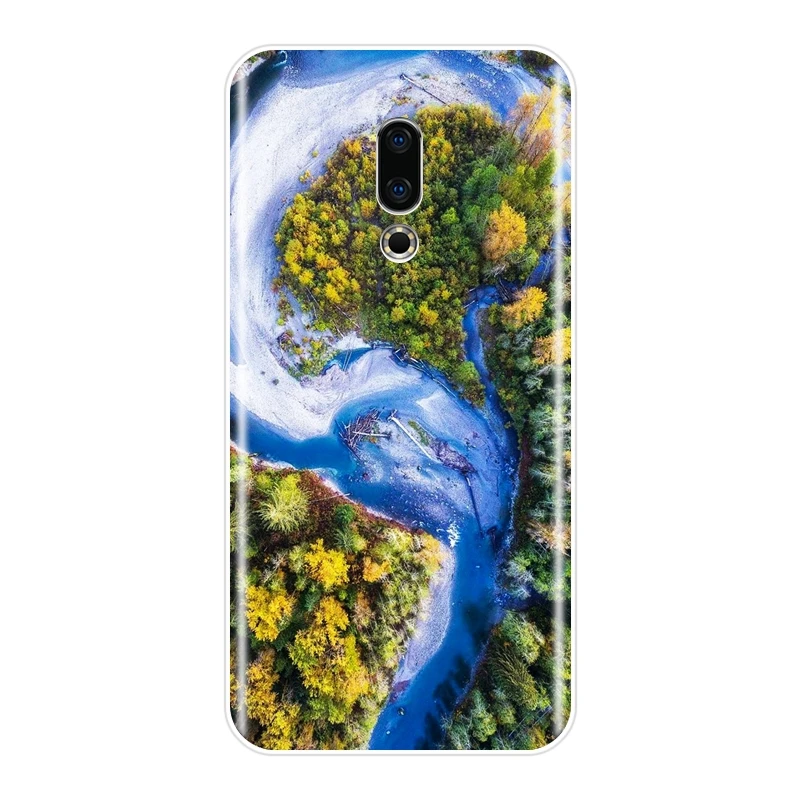 Чехол для Meizu U10 U20 Pro 6 7 Plus Mountain Travel Cloud силиконовый мягкий чехол 15 Lite 16 16th 16x