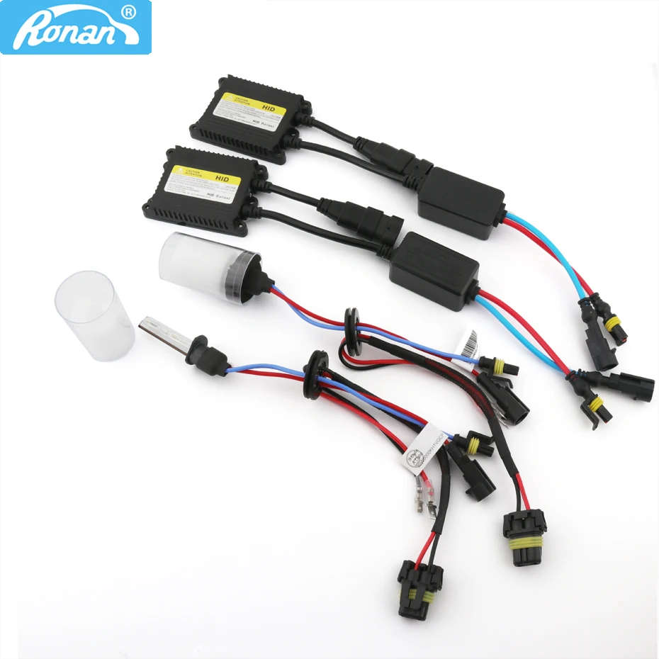 RONAN Xenon HID комплект AC 35W silm балласты CNlight H1 H7 H8/H9/H11 Одиночный луч 4300K 5000K 6000K. для автомобильных фар