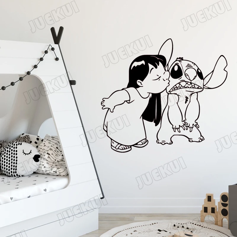 Dora Kisses стежка обои наклейки для детской комнаты детская художественная отделка для дома виниловые наклейки на стены для малышей спальня TA412