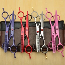 2 шт. 5,5 дюймов JP 440C Индивидуальный бренд логотип профессиональные человеческие ножницы для волос Парикмахерские ножницы для резки филировочные ножницы C1013