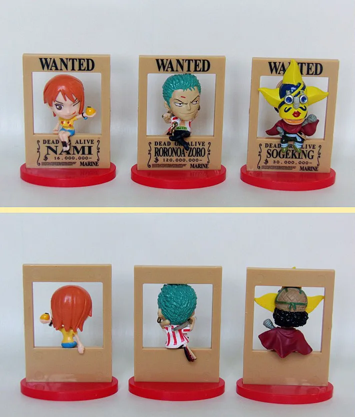 Для коллекции 9 видов стилей Dead or Alive Wanted one piece Аниме Рисунок нами Робин Луффи Зоро модель игрушки подарок полный набор