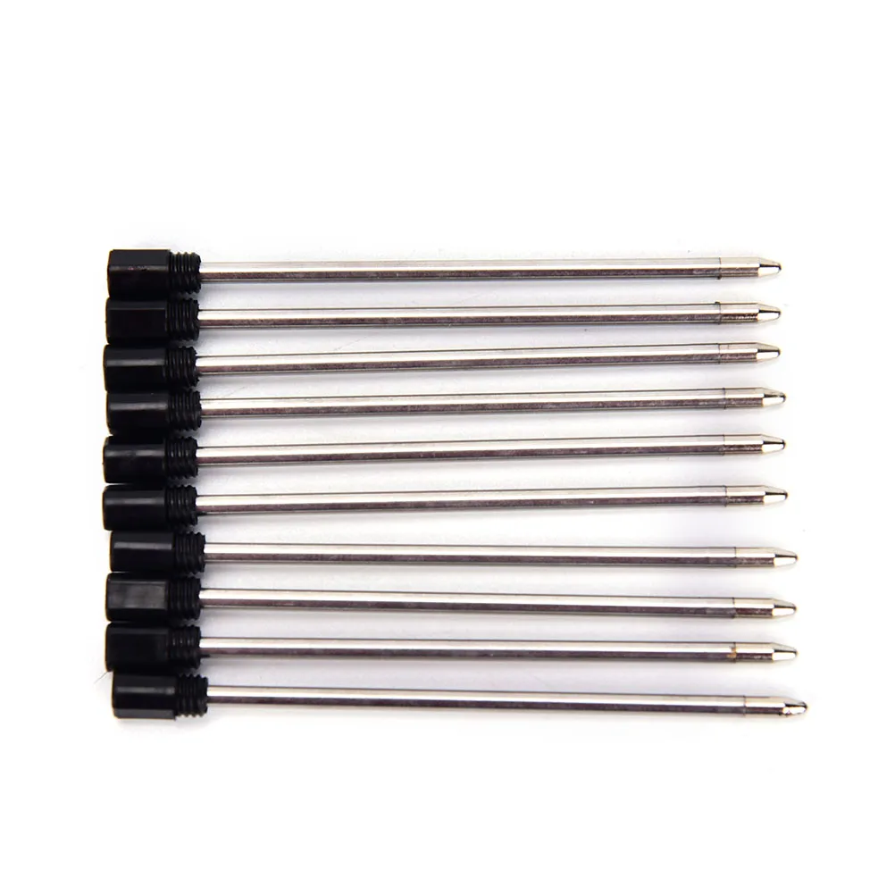 

10pcs 7cm Metal Crystal Pen Refill Ballpoint Ball Point Pen for Writing Black/Blue Ink Refill Replacement Ballpoint Pen Refills