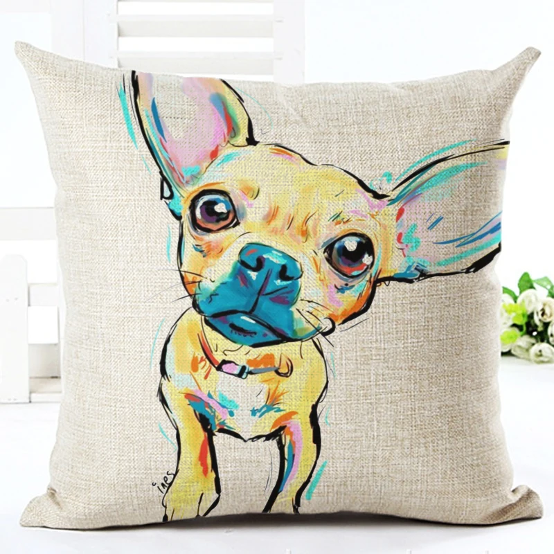 Bullterrier Cushion Covers Dog Pet Soft Linen Material Pillow Cases For Kids Baby Girl Boy Bedroom Decorative Cushion Cover Bullterrier Cushion Covers Dog Pet Soft Linen Material Pillow Cases For Kids Baby Girl Boy Bedroom Decorative Cushion Cover