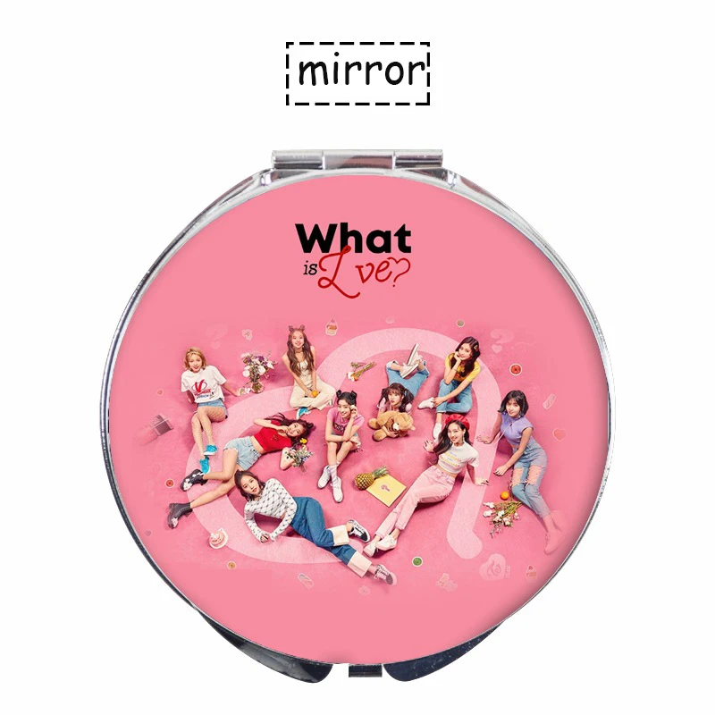 Korea Popular Women's Team TWICE Mini Five Series What is love Mirror makeup Mirror Dropshipping