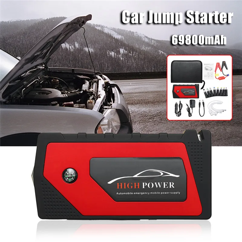 

Audew 12V Multi-Function 69800mAh Portable Starting Device Car Jump Starter Power Bank Car Charger 4USB Output US Plug
