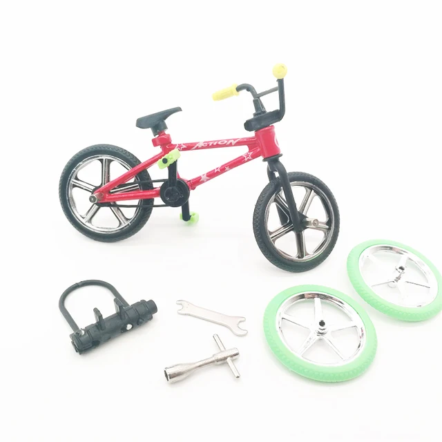 1 Set Mini Finger Bicycle Flick Trix Finger Bikes Toys BMX Model Bike Toys For Kids 1