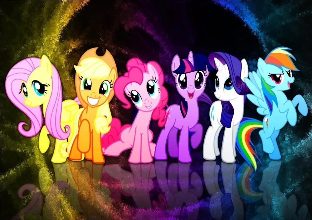

MY LITTLE PONY Silk poster Decorative Wall painting 24x36inch