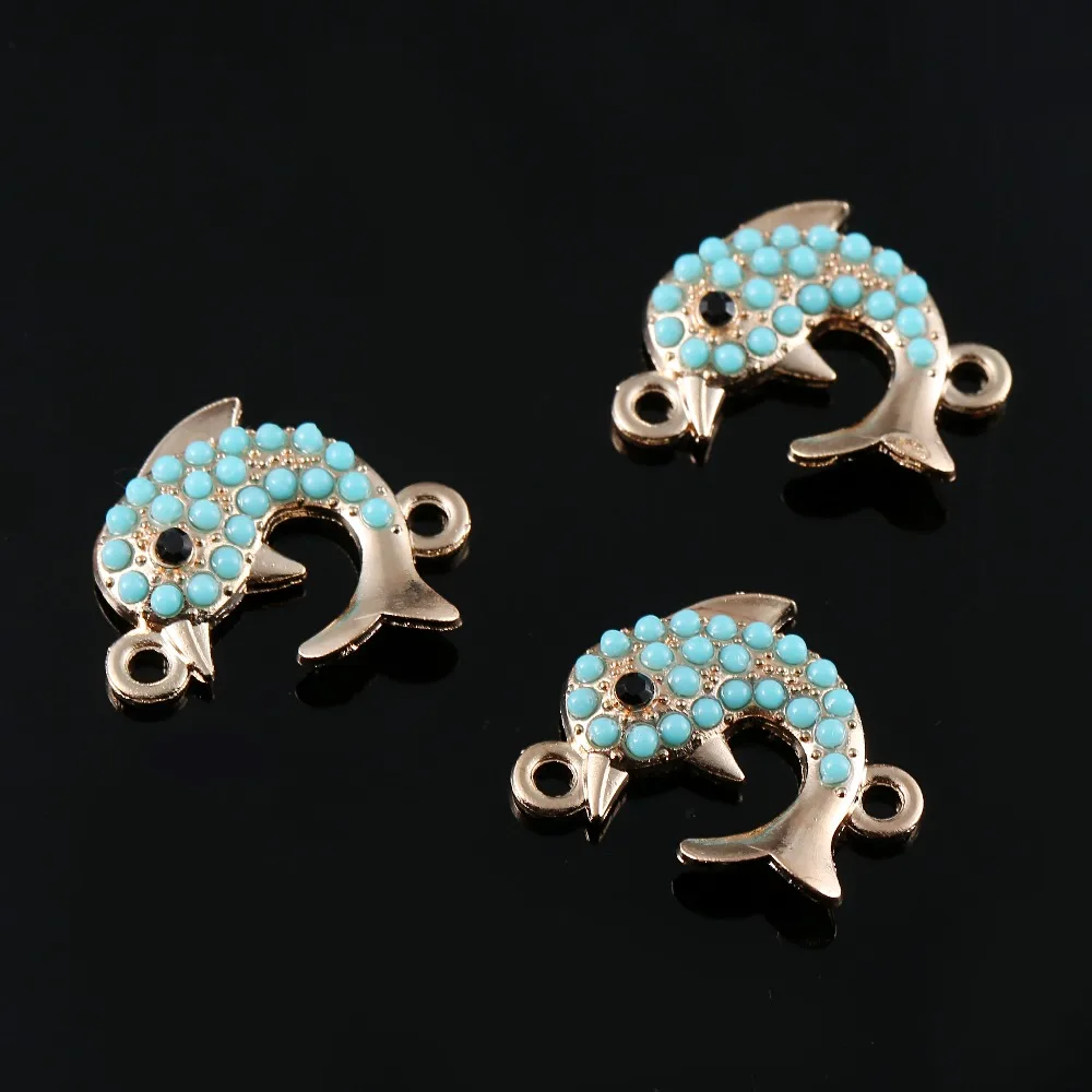 Новый металлический разъем Porpoise Rhinestone подходит для изготовления ювелирных