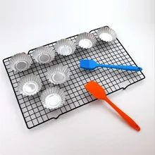 Антипригарная металлическая стойка для охлаждения торта, сетка для печенья, печенья, хлеба, кексов, сушильная подставка, кулер, держатель, кухонные инструменты для выпечки 25*40 см