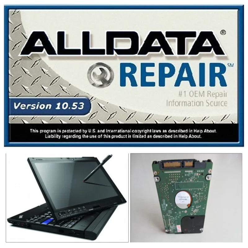  Reparación automática caliente alldata mitchell a pedido software 1053 Alldata y 2015 Mithcell en 1