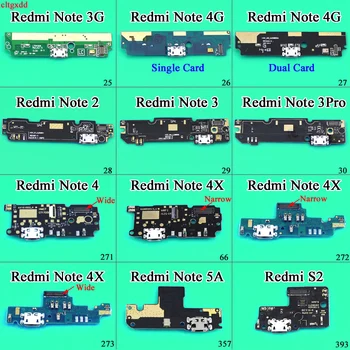 

cltgxdd Microphone Module+USB Charging Port Board Flex Cable Connector For Xiaomi Redmi Note 3G 1 2 3 4X 5A Note 4G Replacement