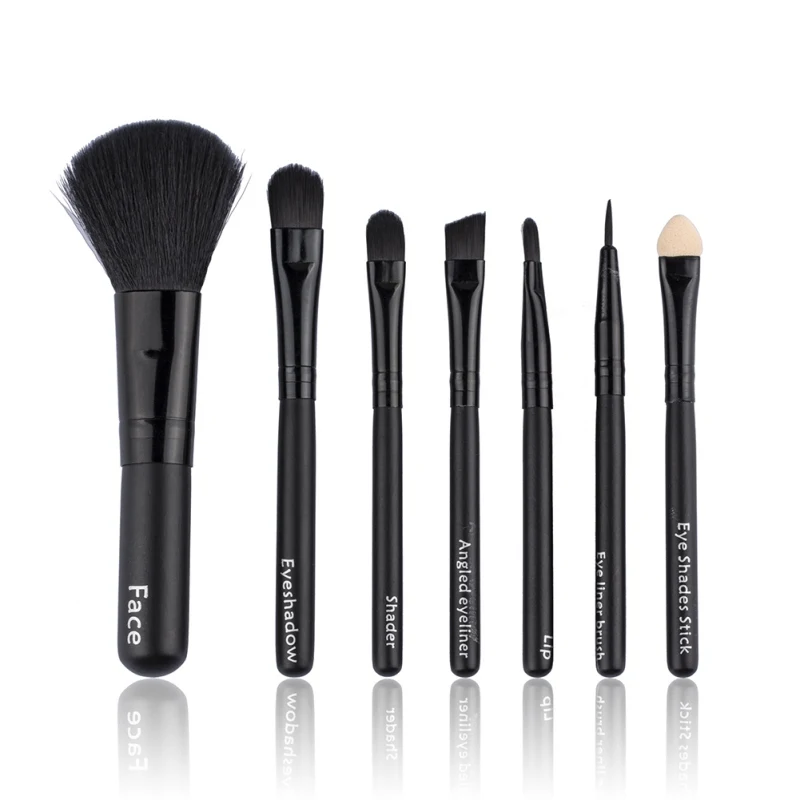 

7 pcs Tools Set Makeup Brushes Protable Cosmetic Brush Sets Fruit Black Brush