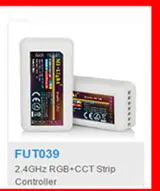 MiLight RGB CCT(RGB+ холодный белый+ теплый белый) контроллер DC12-24V 2Ax5CH FUT039+ 2,4 г RF Беспроводной RGB+ CCT 4 зоны сенсорный пульт дистанционного управления