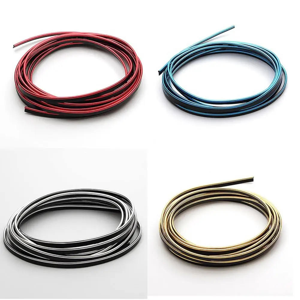 

5m Car Interior Decorative Thread Stickers Decals Chrome Styling Trim Strip dropshipping