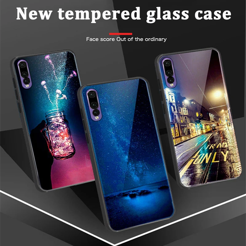 Закаленное Стекло чехол для Huawei p20 pro защитные чехлы CLT AL01 coque крышка fundas| |