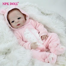 22 Inch Full Silicone Reborn Dolls lifelike Newborn Babies Doll for Kids Toys Gift Bonecas Boy Baby Christmas Gift 22 Inch Full Silicone Reborn Dolls lifelike Newborn Babies Doll for Kids Toys Gift Bonecas Boy Baby Christmas Gift