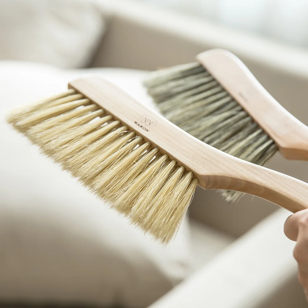 

MDZF SWEETHOME Large Solid Wood Scratch Brush Household Cleaning Brush with Long Curved Handle