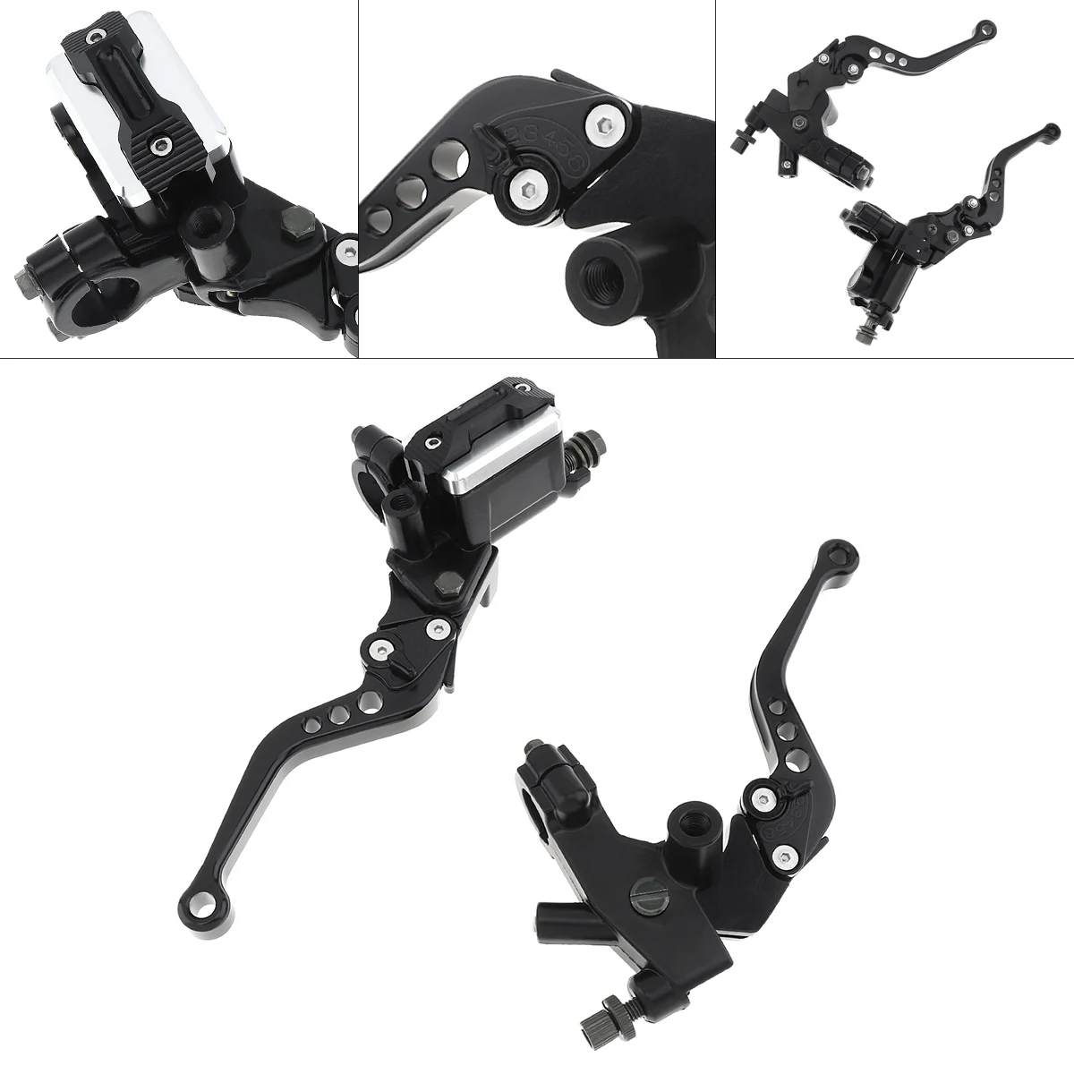 

2pcs Motorcycle Clutch Hand brake Aluminum Alloy 7/8 inch CNC Brake Clutch Hydraulic Cylinder for Motorcycle Motorbike
