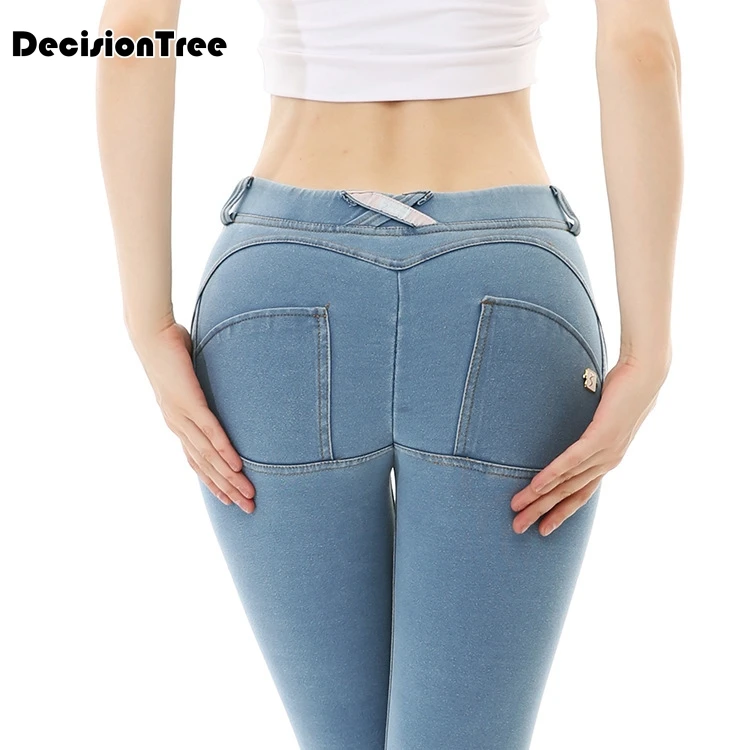 

2019 summer sale seamless super stretch hot jeans butterfly printing soft ladies leggings women sports pants girl Sports Jeans