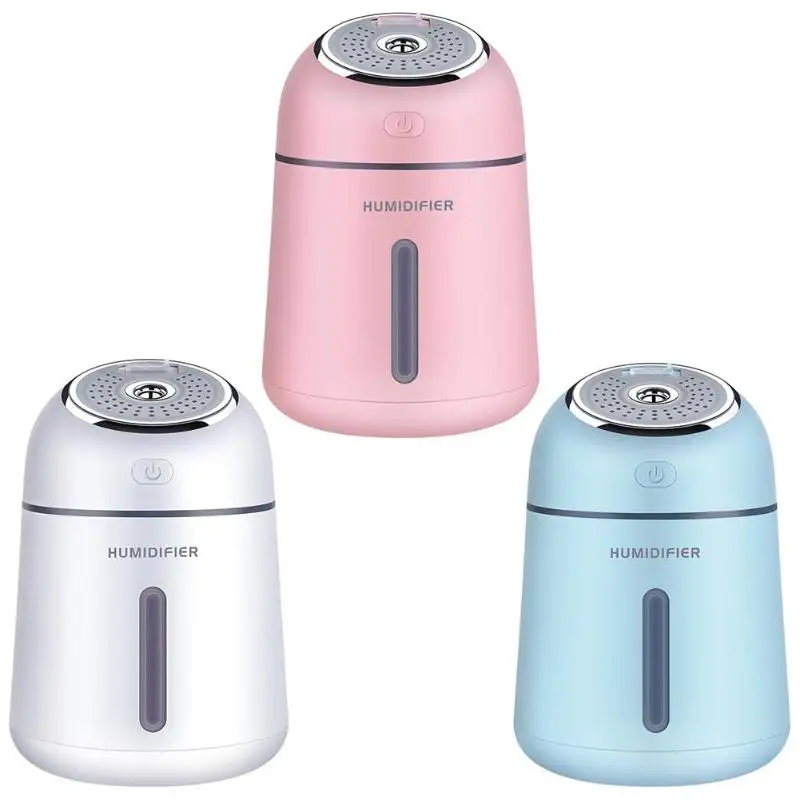 

330mL Ultrasonic Car Air Purifier Humidifier Aroma Essential Car Diffuser Aromatherapy Humificador Para Auto with Light Fan