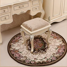 Европейский круглый цветочный жаккардовая Ковры Гостиная Спальня компьютерное кресло Коврики подвесные корзины Коврики дети играют палатка Ковры