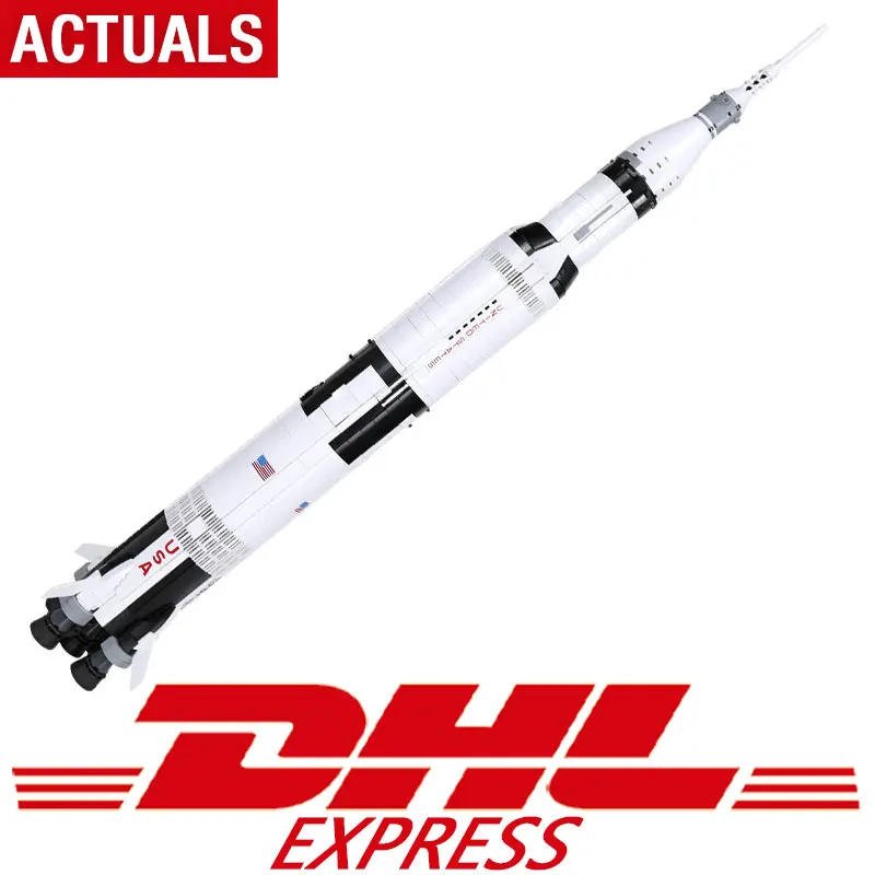 

37003 Creative Series The Legoing The Apollo Saturn V Launch Vehicle Set 21309 Building Blocks Bricks Educational Toys Gifts