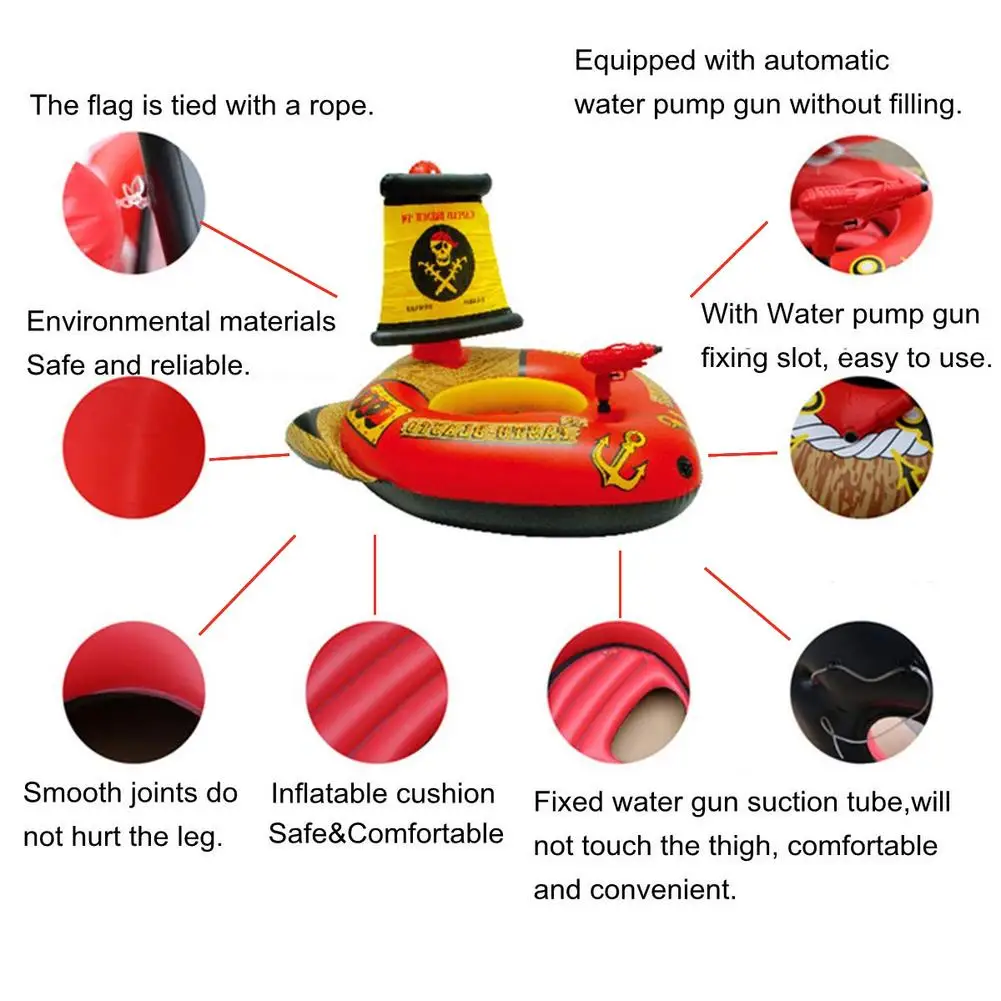 Детская Надувная надувная подушка для плавания, плавающая кровать, вода в форме корабля, бассейн, вечерние, для отдыха, релаксации
