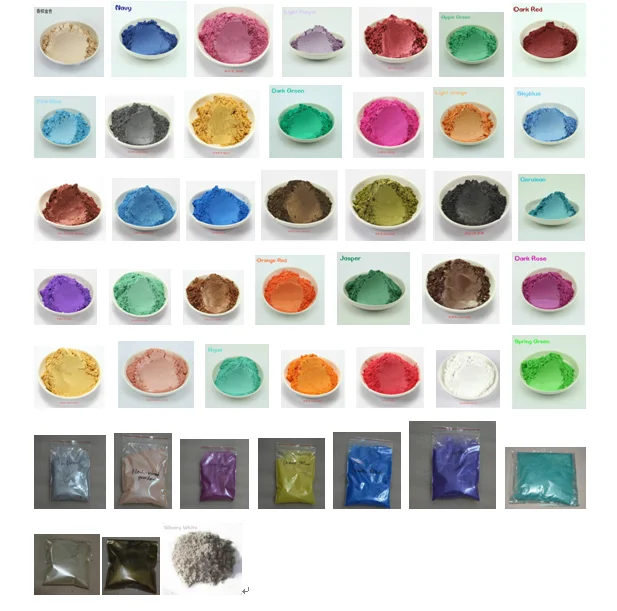 45 mixed colors healthy Natural Mineral Mica DIY dye for soap soap 1