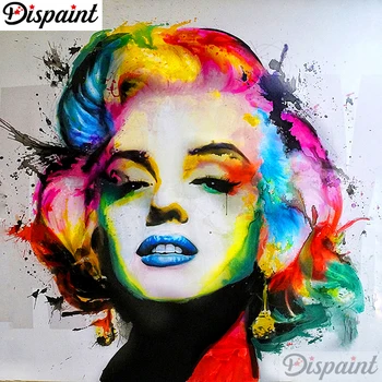 

Dispaint Full Square/Round Drill 5D DIY Diamond Painting "Color woman" Embroidery Cross Stitch 3D Home Decor A06324