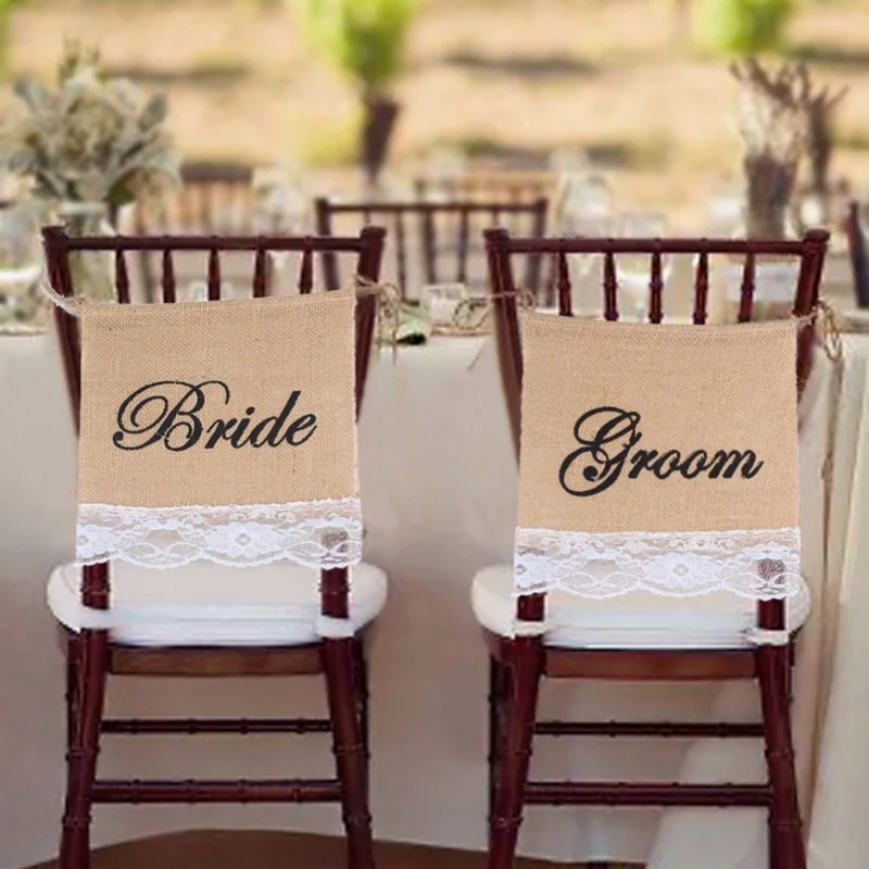 Hot-New-Design-Groom-Bride-Burlap-Lace-Chair-Signs-Banner-for-Rustic-Wedding-Chair-Decoration-Pretty