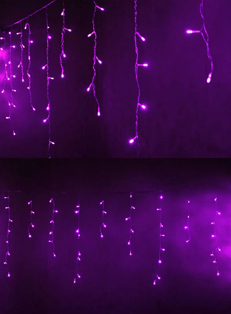Новогоднее наружное украшение для помещений 3,5 м 96led Droop 0,4-0,6 м занавес сосулька светодиодные гирлянды новогодние вечерние садовые ЕС 220 В