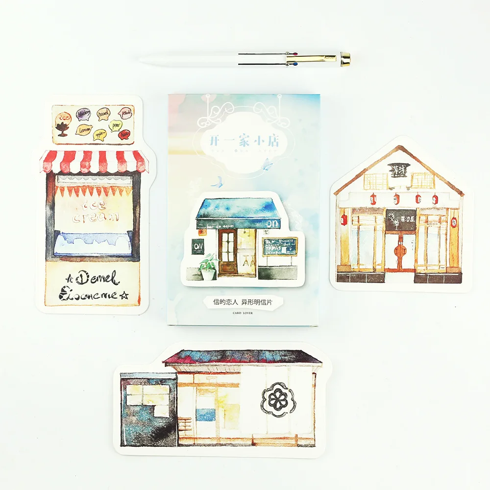 

3 set/1 lot Retro Hand-painted dream Greeting Card Postcards Birthday Bussiness Gift Card Set Message Card II1-08